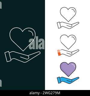„Liebevolle Vektor-Illustration“-Design Stock Vektor