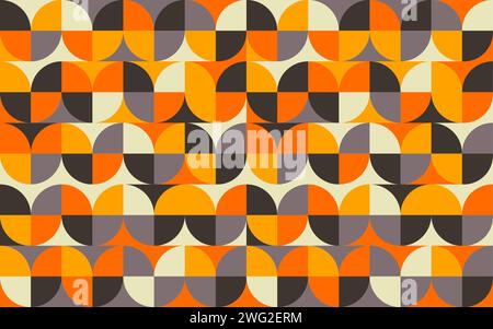Hintergrund des geometrischen Retro-Musters, abstrakte Vektoren Stock Vektor
