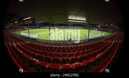Almere, Niederlande. Februar 2024. ALMERE, 02.02.2024, Yanmar Stadium, Saison 2023/2024, Dutch Eredivisie Football. Überblick über das stadion vor dem Spiel Almere City - Excelsior Credit: Pro Shots/Alamy Live News Stockfoto
