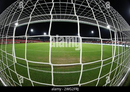 Almere, Niederlande. Februar 2024. ALMERE, 02.02.2024, Yanmar Stadium, Saison 2023/2024, Dutch Eredivisie Football. Überblick über das stadion vor dem Spiel Almere City - Excelsior Credit: Pro Shots/Alamy Live News Stockfoto