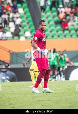 NIGERIA GEGEN ANGOLA, FUSSBALL, AFRIKANISCHER CUP DER NATIONEN, K.O.-STADIUM, K.O.-STADIUM, VIERTELFINALE, SINGLE LEG Stockfoto