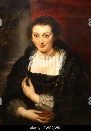 Peter Paul Rubens Gemälde; Isabella Brant 1626; Rubens Porträt seiner ersten Frau, möglicherweise nach ihrem Tod entstanden. Frauenporträt aus dem 17. Jahrhundert. Stockfoto