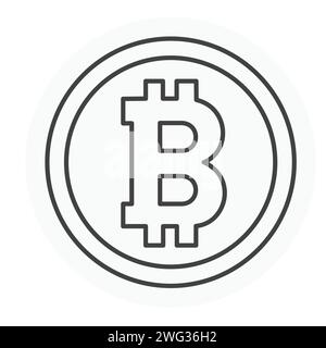 Bitcoin Vektor Illustration Icon Design Stock Vektor