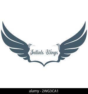 Illustration des ursprünglichen Wings-Vektor-Logos Stock Vektor