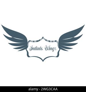 Illustration des ursprünglichen Wings-Vektor-Logos Stock Vektor
