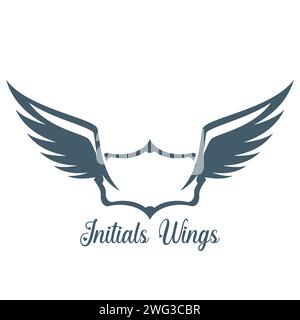 Illustration des ursprünglichen Wings-Vektor-Logos Stock Vektor