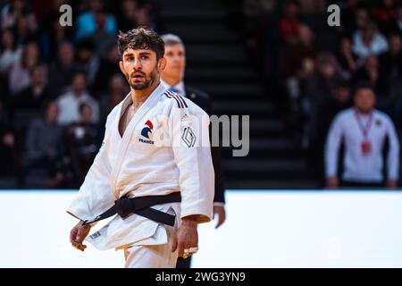 Cedric REVOL (FRA), Runde der 32 Männer 60 kg, während des Paris Grand Slam 2024, IJF Judo am 2. Februar 2024 in der Accor Arena in Paris, Frankreich - Foto Alexandre Martins/DPPI Credit: DPPI Media/Alamy Live News Stockfoto