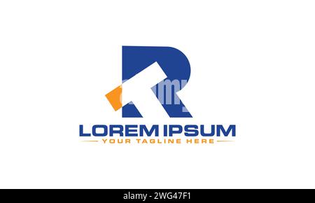 TR Letter Logo Design. Kreatives und modernes Logo-Design. Stock Vektor