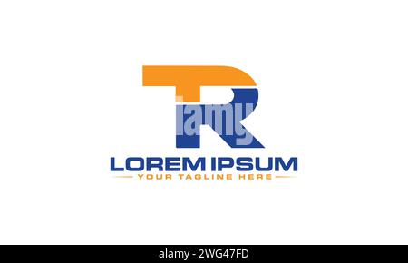 TR Letter Logo Design. Kreatives und modernes Logo-Design. Stock Vektor