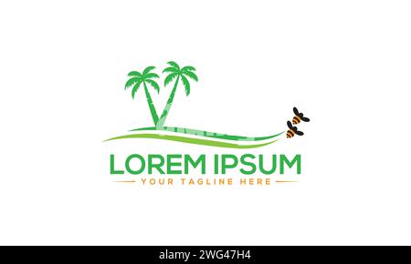 Design Des Travel Logos. Beach-Logo. Design Des Kreativen Reiselogos. Stock Vektor