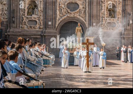 Fotografía de la Semana Santa 2023, Celebrada en Zaragoza. Stockfoto