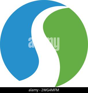 S Schreiben Logo Vorlage Vektor icon Abbildung Stock Vektor