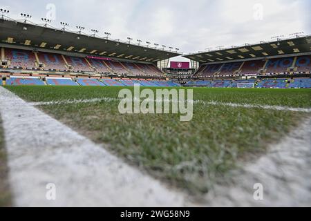 Burnley, Großbritannien. Februar 2024. Eine allgemeine Ansicht von Turf Moor vor dem Spiel, während des Premier League-Spiels Burnley gegen Fulham in Turf Moor, Burnley, Vereinigtes Königreich, 3. Februar 2024 (Foto: Cody Froggatt/News Images) in Burnley, Vereinigtes Königreich am 3. Februar 2024. (Foto: Cody Froggatt/News Images/SIPA USA) Credit: SIPA USA/Alamy Live News Stockfoto