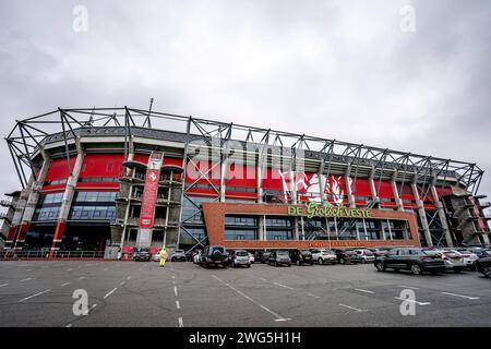 ENSCHEDE, Niederlande. Februar 2024. SPO, Grolsch Veste, niederländische eredivisie, Saison 2023/2024, während des Spiels Twente - RKC, Stadionübersicht Credit: Pro Shots/Alamy Live News Stockfoto