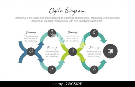 Geschäftlicher Daten Visualisierung. Prozessablauf. Abstrakte Elemente der Grafik, Diagramm mit den Schritten, Optionen, Teile oder Prozesse. Vector Business Template. Stock Vektor