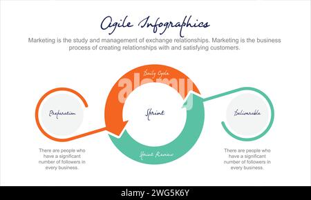 Modernes Banner im Origami-Stil des Geschäftskreises. Vektorabbildung. Kann für Workflow-Layout, Diagramm, Zahlenoptionen, Aufwärtsoptionen, W Stock Vektor