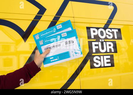 Klimabonus, Postdienst, Österreich Stockfoto