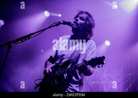 Bologna, Italien. Februar 2024. Slowdive live in Bologna. (Foto: Carlo Vergani/Pacific Press) Credit: Pacific Press Media Production Corp./Alamy Live News Stockfoto