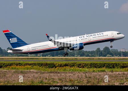 US Airways Boeing 757-200 mit der Registrierung N938UW nur auf dem Flughafen Amsterdam Schiphol Stockfoto