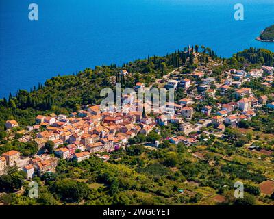 Trpanj, Pelješac, Kroatien Stockfoto