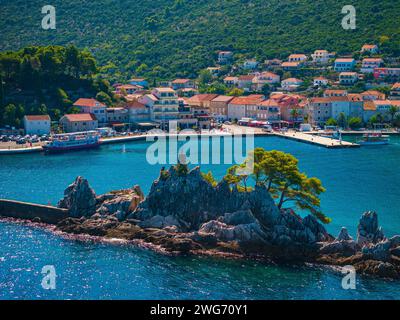 Trpanj, Pelješac, Kroatien Stockfoto