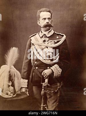 KÖNIG UMBERTO I. (1844–1900) 1887, der noch König von Savoyen war. Stockfoto