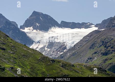 Blick Auf Den Ochsentaler Gletscher Von Der Bielerhöhe In Vorarlberg, Österreich Stockfoto