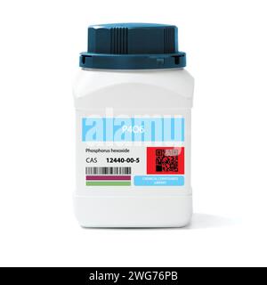 P4O6 - Tetraphosphorhexoxid. Chemische Verbindung. CAS-Nummer 12440-00-5 Stockfoto