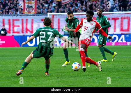 München, Deutschland. Februar 2024. #, DE, FC Bayern München gegen Borussia Mönchengladbach, Fussball, Bundesliga, 20. Spieltag, Spielzeit 2023/2024, 03.02.2024 Foto: Eibner-Pressefoto/Johannes Ritter Credit: dpa/Alamy Live News Stockfoto