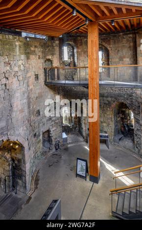 Im Inneren des Clifford's Tower (Teil des alten York Castle), York, North Yorkshire, England Stockfoto