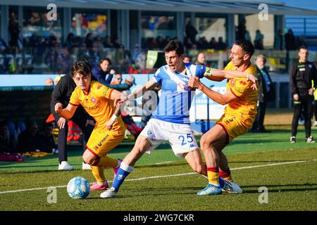 Brescia, Italien. Februar 2024. Dimitri Bisoli (Brescia Calcio) während Brescia Calcio vs AS Cittadella, italienisches Fußball-Spiel der Serie B in Brescia, Italien, 03. Februar 2024 Credit: Independent Photo Agency/Alamy Live News Stockfoto