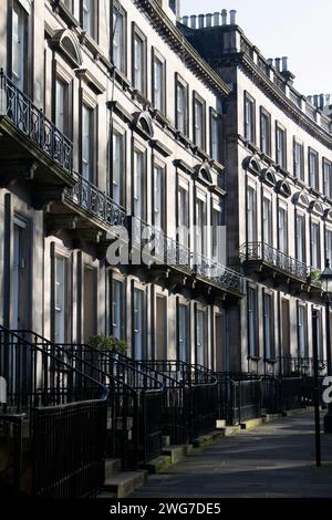 Randolph Crescent Teil von Edinburghs berühmter georgischer Neustadt Edinburgh, Schottland Großbritannien Stockfoto