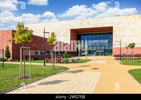 Die Jagiellonen-Universität. Die älteste Universität in Polen, das zweite älteste Universität in Mitteleuropa. Moderne Campus-Gebäude in Krakau, Polan Stockfoto