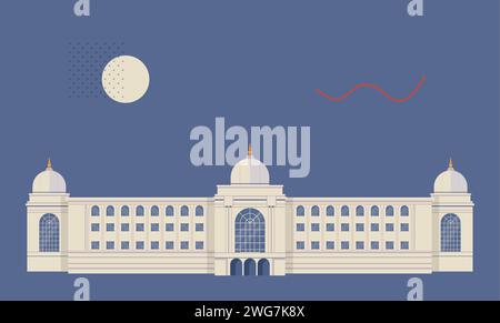 Salar Jung Museum - Hyderabad, Telangana - Stock Illustration als EPS 10 Datei Stock Vektor