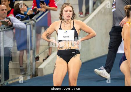Miramas, Frankreich. Februar 2024. Dubiez während des Treffens Miramas Metropole 2024, World Athletics Indoor Tour Silver am 2. Februar 2024 im Miramas Métropole Stadion in Miramas, Frankreich - Foto Florian Frison/DPPI Credit: DPPI Media/Alamy Live News Stockfoto