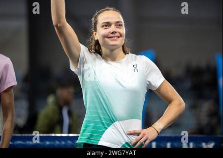 Miramas, Frankreich. Februar 2024. Agathe Guillemot während des Treffens Miramas Metropole 2024, World Athletics Indoor Tour Silver am 2. Februar 2024 im Miramas Métropole Stadion in Miramas, Frankreich - Foto Florian Frison/DPPI Credit: DPPI Media/Alamy Live News Stockfoto