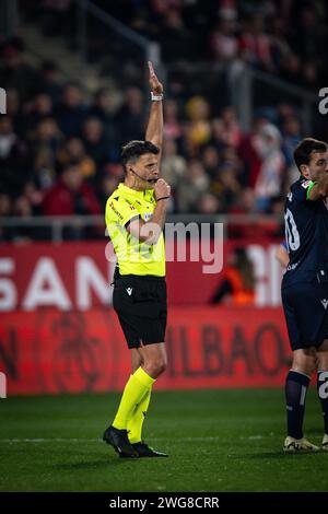 Girona, Spanien. Februar 2024. La Liga EA Sports Spiel zwischen Girona FC und Real Sociedad am 3. Februar 2024 im Estadio Municipal de Montilivi in Girona, Spanien. Foto von Felipe Mondino Credit: Unabhängige Fotoagentur/Alamy Live News Stockfoto