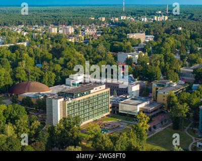 Panoramablick auf das litauische Resort Druskininkai Stockfoto