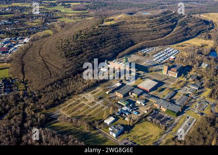 Luftbild, Fördergerüst Bergwerk Prosper Haniel, Fuhlenbrock, Bottrop, Ruhrgebiet, Nordrhein-Westfalen, Deutschland ACHTUNGxMINDESTHONORARx60xEURO *** Luftaufnahme, Kopfgestell Prosper Haniel Mine, Fuhlenbrock, Bottrop, Ruhrgebiet, Nordrhein-Westfalen, Deutschland ATTENTIONxMINDESTHONORARx60xEURO Stockfoto