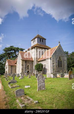 HAMPSHIRE, Großbritannien - 19. September 2006. St Marys Church Breamore, eine angelsächsische Kirche in New Forest, Hampshire, Großbritannien Stockfoto