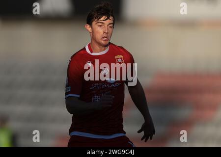 Alessandria, Italien. Februar 2024. Filippo Marenco von US Ancona während des Spiels der Serie C im Stadio Giuseppe Moccagatta gegen Alessandria, Turin. Der Bildnachweis sollte lauten: Jonathan Moscrop/Sportimage Credit: Sportimage Ltd/Alamy Live News Stockfoto