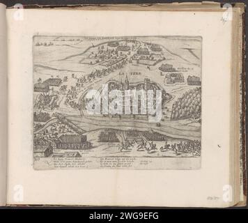 Hendrik IV. Erobert La Fère, 1596, 1596 – 1598 Drucktruppen König Heinrich IV. Erobern La Fère von den Spaniern, 20. Mai 1596. Mit der Unterschrift von 8 Zeilen auf Deutsch. Unten links nummeriert: 317. Der Ausdruck ist Teil eines Albums. Kölner Papierätzung Eroberung der Stadt (nach der Belagerung) Fère, die Stockfoto