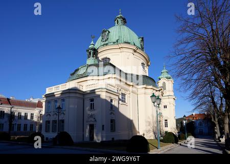 Fassade, Margaretenkirche, Berndorf, Niederösterreich, Österreich Stockfoto