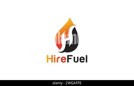 Fire-Logo-Design. Einzigartiges und modernes Fire-Logo-Design. Stock Vektor