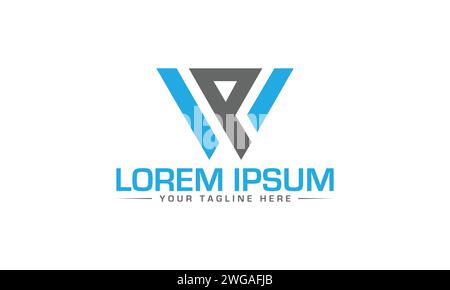 WP Letter Logodesign. Creative WP Letter Logodesign. Stock Vektor
