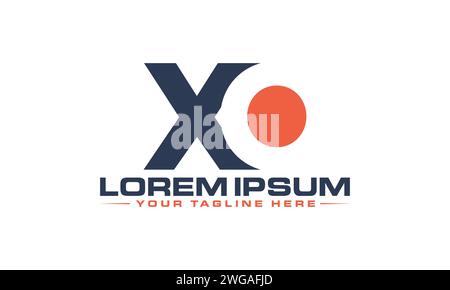 Design mit XO-Letter-Logo. Einzigartiges und professionelles XO OX-Logo-Design. Stock Vektor