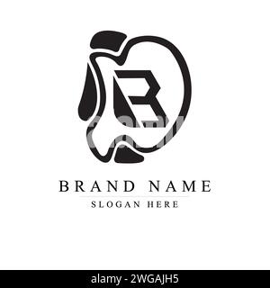 Initialen Letter DB Logo Design Vektor Illustration Vorlage, Initial Letter DB Logo Stock Vektor