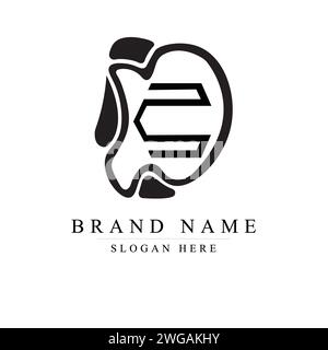 Modernes und einzigartiges Logo mit DC-Initialen, Anfangsbuchstaben mit Kleinbuchstaben und DC-Logo Stock Vektor