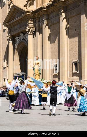 Fotografía de la Semana Santa 2023, Celebrada en Zaragoza. Stockfoto