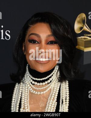 Beverly Hills, USA. Februar 2024. Monica kommt bei der Pre-GRAMMY Gala & GRAMMY Salute to Industry Icons an, die am 3. Februar 2024 im Beverly Hilton Hotel in Beverly Hills, KALIFORNIEN, stattfand. © Tammie Arroyo/AFF-USA.com Credit: AFF/Alamy Live News Stockfoto